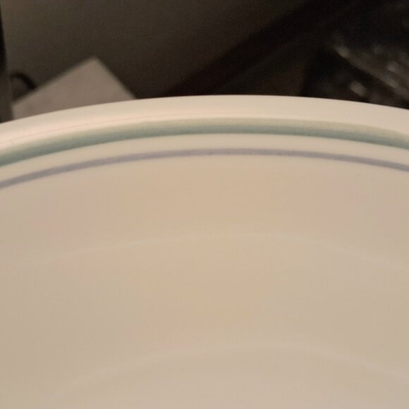 4 Corelle "COUNTRY COTTAGE" Soup/Salad/Cereal Bowls 6 1/4" Green & Blue Stripe - Picture 13 of 13